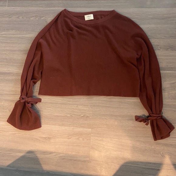 Wilfred Brown Emmy Cropped Sweater - Picture 3 of 6